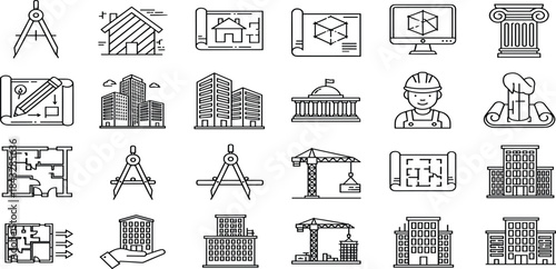 Achievement, Skill, Competency, Brainstorming, Success, Performance, Employee Qualification, Trophy, Winner, Leadership, Worker Rating, Career Growth IconsAchievement, Skill, Competency, 