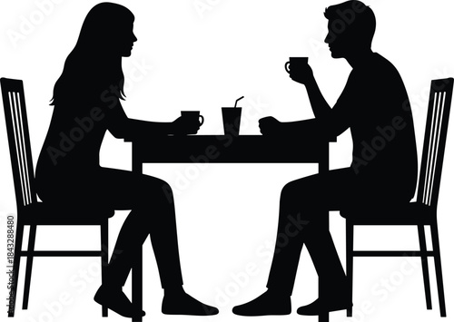 Black silhouette sequence of a man running with a thumbs up gesture, fitness, jogging, movement, active, health, approval, positive.