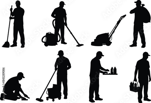 Rap Battle Silhouettes Vector Illustration, Two Hip-Hop MCs Facing Off with Microphones, Performing Music, Urban Entertainment and Competition Concept Design.