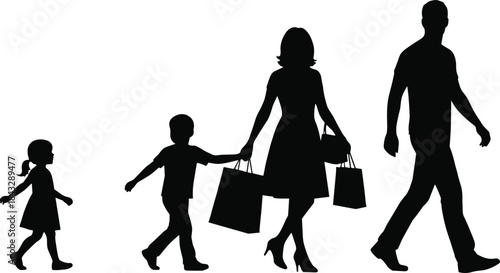 Set of black silhouettes showing photographers with cameras in various standing and crouching poses, illustrating media, event coverage, photo shooting, and professional journalism.