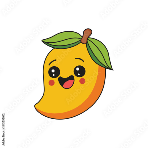 A Cute Mango Vector Illustration