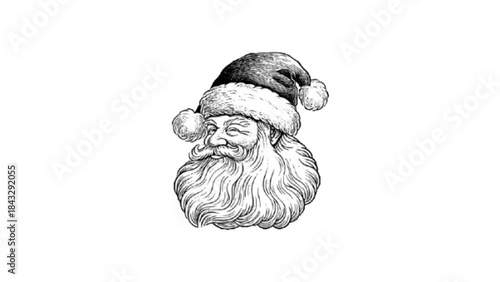 santa claus on white background