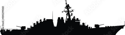 Black Silhouette Vector of an Energetic Rock Band Performing Live on Stage with Guitarists, Drummer, and Lead Singer – Music and Concert Graphic on White