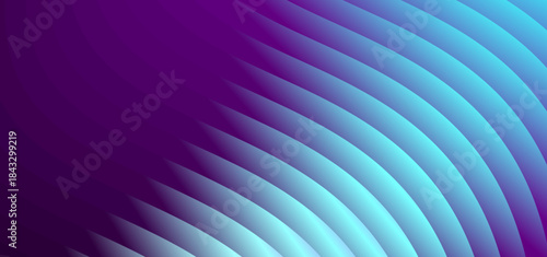 Elegant wavy illustration featuring a smooth blend of violet and turquoise colors, ideal for artistic presentations, creative backgrounds, and wallpapers