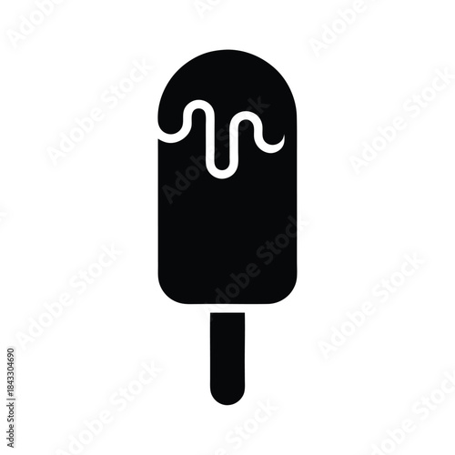 Popsicle Simple Icon Vector Illustration
