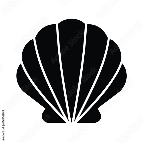 Seashell Simple Icon Vector Illustration
