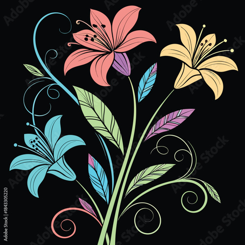 abstract floral background