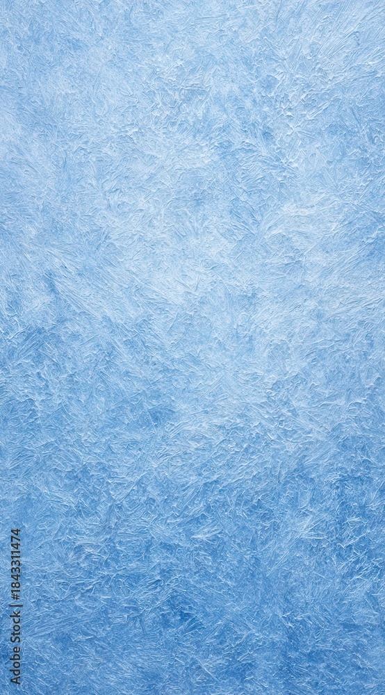 Fototapeta premium A cool blue image depicting icy textures, creating a wintery and crystalline atmosphere with frozen beauty.