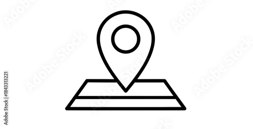 Location Marker Icon On Map For GPS Tracking Navigation And Place Search