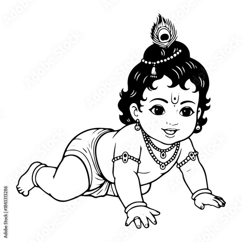 baby lord krishna
