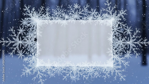 雪の結晶のフレーム