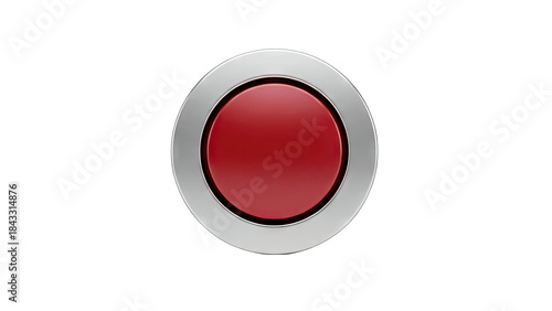 Red Button Pressed: Isolated on White Background Free Download Red Button Pressed: Isolated on White Background - GFXLoad