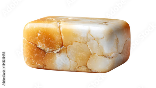 Worn Soap Bar Symbolizing Handwashing and Disease Prevention