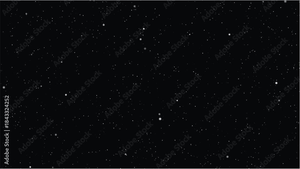 Fototapeta premium Christmas Snowy Background – Winter Holiday Snowfall Vector