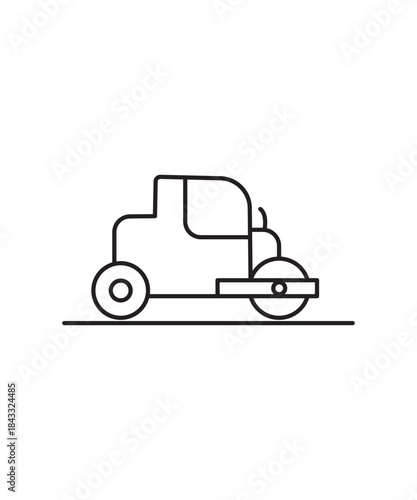 road rollar icon, vector best line icon.