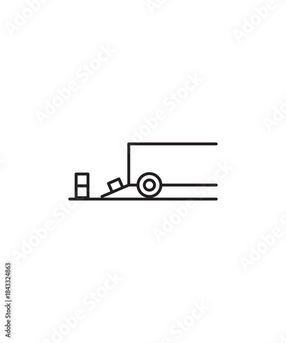 transport icon, vector best line icon.