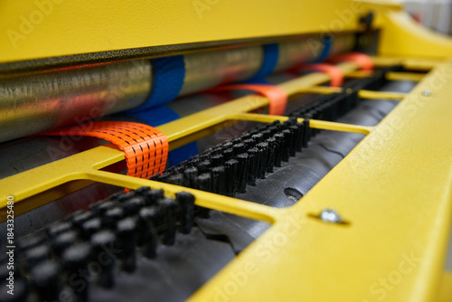 Automatic industrial line for washing and cleaning carpets