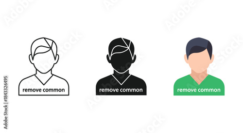 Removing common elements from different user profiles