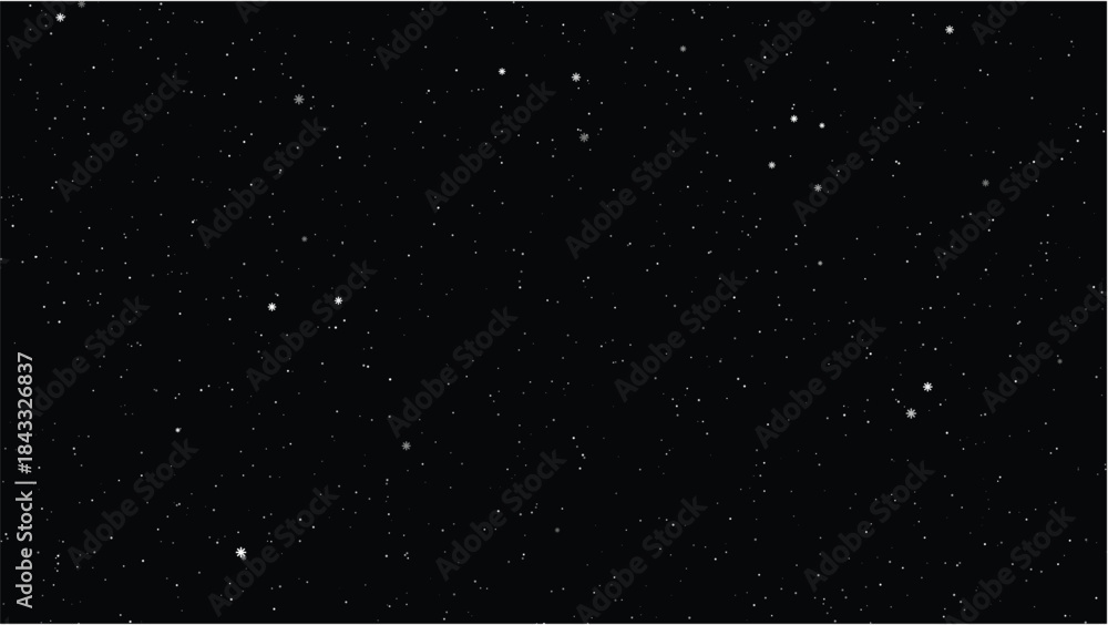 Fototapeta premium Christmas Snowy Background – Winter Holiday Snowfall Vector