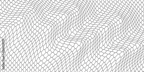 Curved net pattern. Seamless design for sportswear or equipment like soccer goals, volleyball nets, basketball hoops, hockey nets, and athletic gear. net vector illustration.