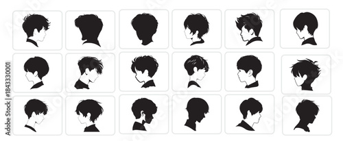 side part hair silhouette bundle side part haircut style
