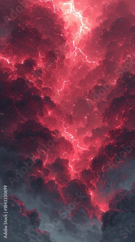 A stranger world wit mystery and cloud horror fantasy adventure style wallpaper background poster in light and shadow