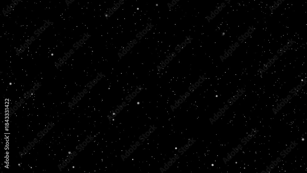 Fototapeta premium Christmas Snowy Background – Winter Holiday Snowfall Vector