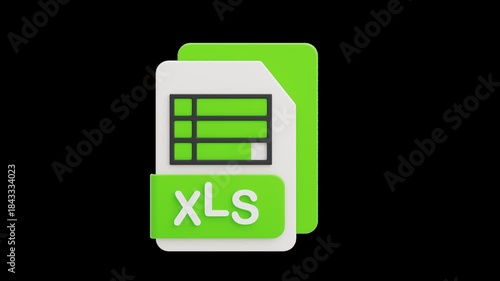 3D XLS File | Alpha Channel