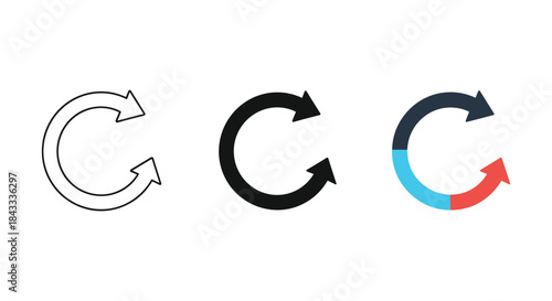 Circular arrows symbolizing cycle and renewal