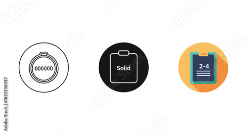 Simple icons representing various concepts