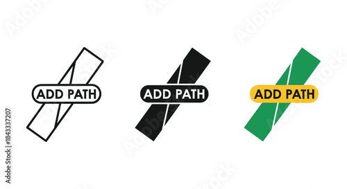Add path logo design variations