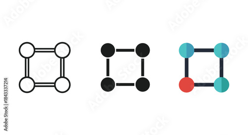 Molecular structure diagrams with different color schemes