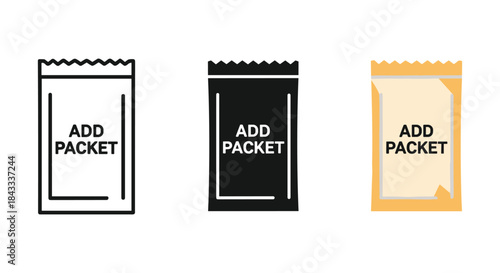 Add packet pouches with different colors and designs