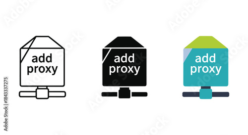 Add proxy icon set for web and mobile application