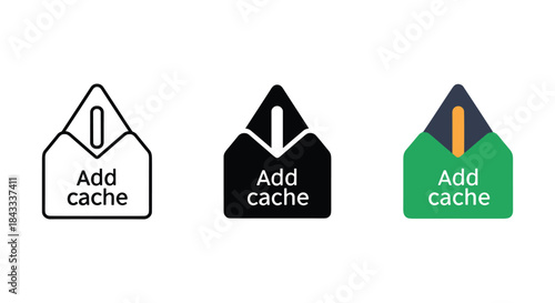 Add cache icon set in various color