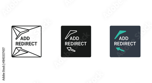 Add redirect button icons in different styles