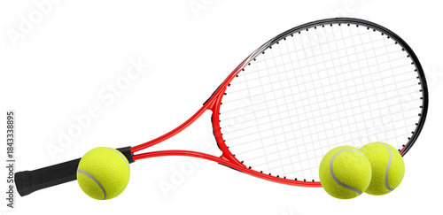 Tableau sur toile Tennis racket isolated, full depth of field