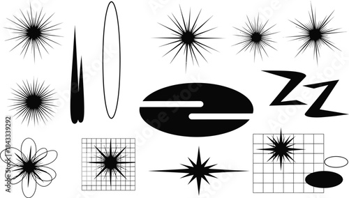 Abstract Light Effects Spark Set Vector