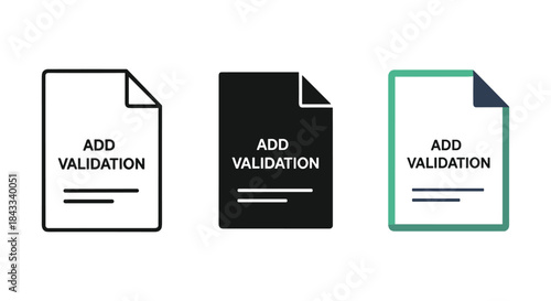 Add validation document icon set