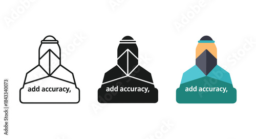Add accuracy icon set for precision and clarity