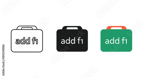 Add function icon set for various applications