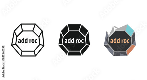 Add roc logo designs in different styles