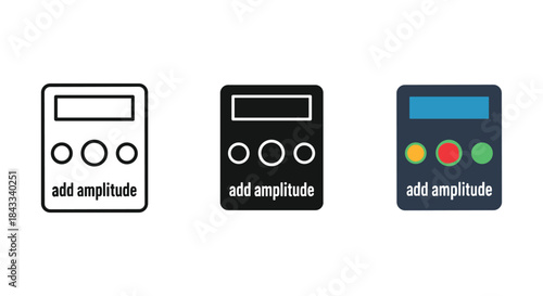 Add amplitude control panel icons in different styles