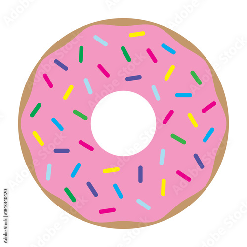 Vector multi color icons for Donut