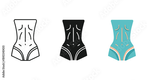 Different color options of shapewear for women