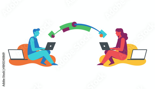 Online Collaboration and Data Exchange Concept