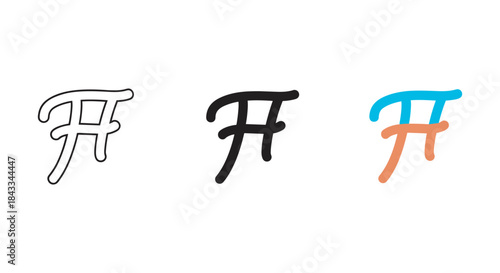 Creative f logo designs in different styles and colors