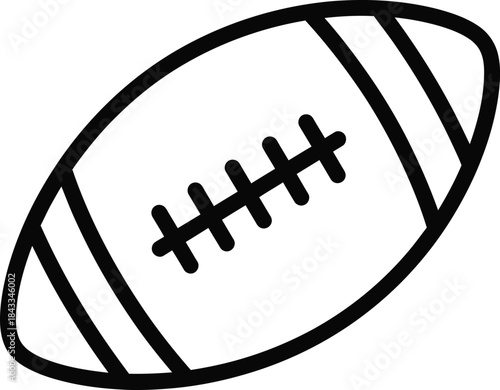 American Football Ball Sport Vector Illustration