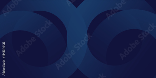 Abstract blue glowing geometric lines on dark blue background. Modern shiny blue circle lines pattern. Futuristic technology concept.eps10.