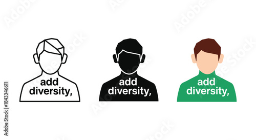 Diversity and inclusion concept with people wearing headphones